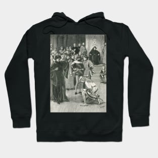 Joan of Arc kneeling before Charles VII Circa 1429 Hoodie